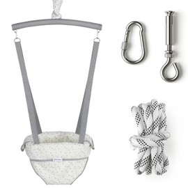 Slevoo Baby Jumper, with Ceiling Hook, Quick-Entry and Space-Saving Portable Infant Jumper for Small Spaces