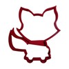 BABY FOX OUTLINE CUB PUP WOODLAND CREATURE ANIMAL COOKIE CUTTER
