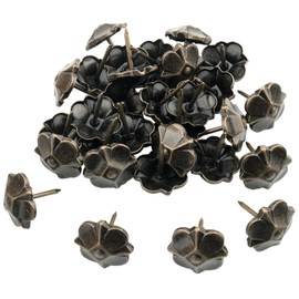 ZZHXSM 30PCS Clover Metal Decorative Sofa Bubble Nails Furniture Door Curtains Thumbtacks Teal for Decorating Chairs Headboards Wall Charts Calendars Banners Wooden Furniture Vintage Nails