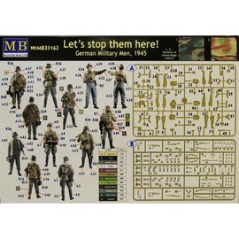 Master Box Models "Let's Stop Them Here!" 1945 German Military Men 6 Figures Set (1/35 Scale)