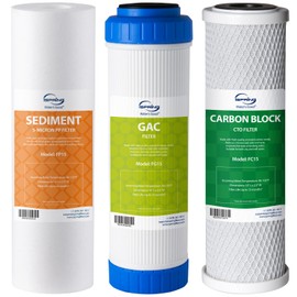 iSpring F3 NSF Certified 6-Month Prefilter Replacement Water Filter Cartridge Pack Set for Standard Reverse Osmosis RO Systems