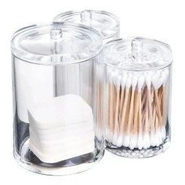 MIORGACRI Organizador Maquillaje De Acrílico Cotonetes Multifuncional