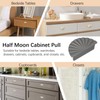 YELARXI Half Moon Cabinet Pulls Zinc Alloy Drawer Pulls Cabinet