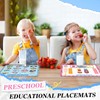 8 Pcs Educational Preschool Placemat Set for Toddler and Kids
