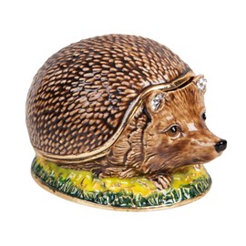 Juliana 15342 Hedgehog Trinket Box - Ornament - Treasured,Brown