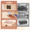 Index Card Holder 3x5, Recipe Cards Case with Clear Lid,