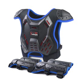 StarknightMT Kids Dirt Bike Gear - Youth Motorcycle Riding Protective Gear ATV Chest Protector Motocross Armor Suit for Boys Girls Mountain Biking Cycling, Blue
