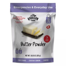 Augason Farms Butter Powder Resealable Pouch, Dehydrated Emergency Food 10 Year