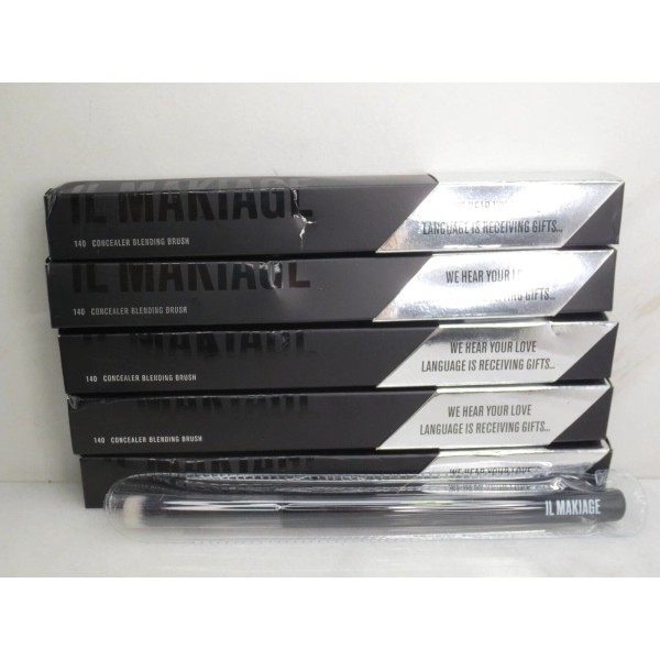 IL MAKIAG #140 CONCEALER BLENDING BRUSH LOT OF 5 BLACK