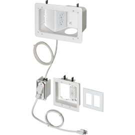 Arlington® TVB712BK TV BRIDGE II™ Power/Low Voltage Box Pre-Wired Kit