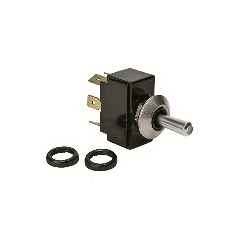 Sierra International TG23010 Satin Chrome On-Off-On SPDT Toggle Switch with