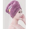 Hair Drying Turban Wrap, Microfiber Quick Dry Towel, Multiple Colors