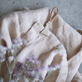 Meraki 308090001 Towel Clips | Bathroom Accessories Made of Leather and Steel | Relaxing Aesthetics with Danish Design Brown L 5 cm W 1.5 cm