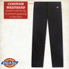 Dickies Women's Straight Flex Twill Pant Pants, Rinsed Black, 16