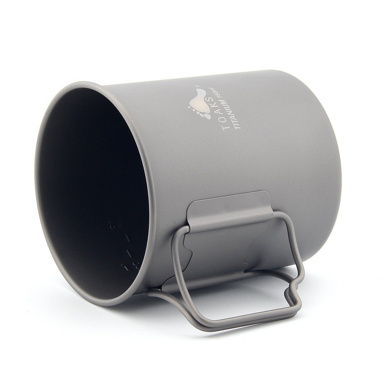 TOAKS Outdoor Camping Titanium Cup and Titanium Pot (A 750