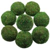 YGbridge Large Decorative Moss Balls, 8 Pcs 3.5" Green Dried