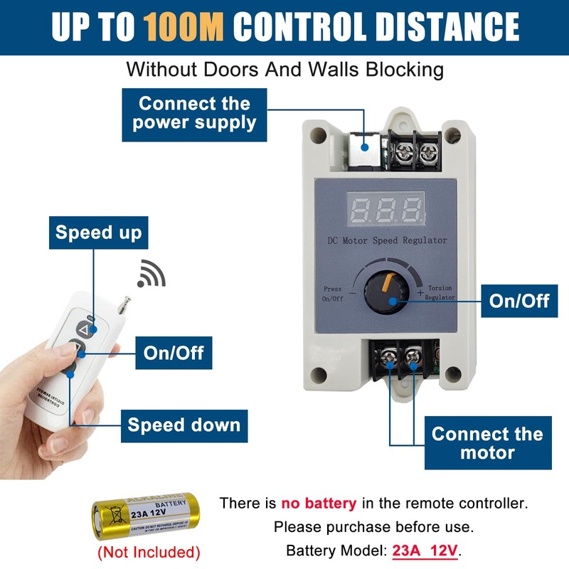 JQDML Upgrade High Torque 40 lbs DIY Reciprocating Linear Actuator