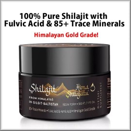 Hima Shilajit Shilajit, 2 PACK, 100% Pure Himalayan Resin+ Fulvic Acid & 85+ Trace Minerals