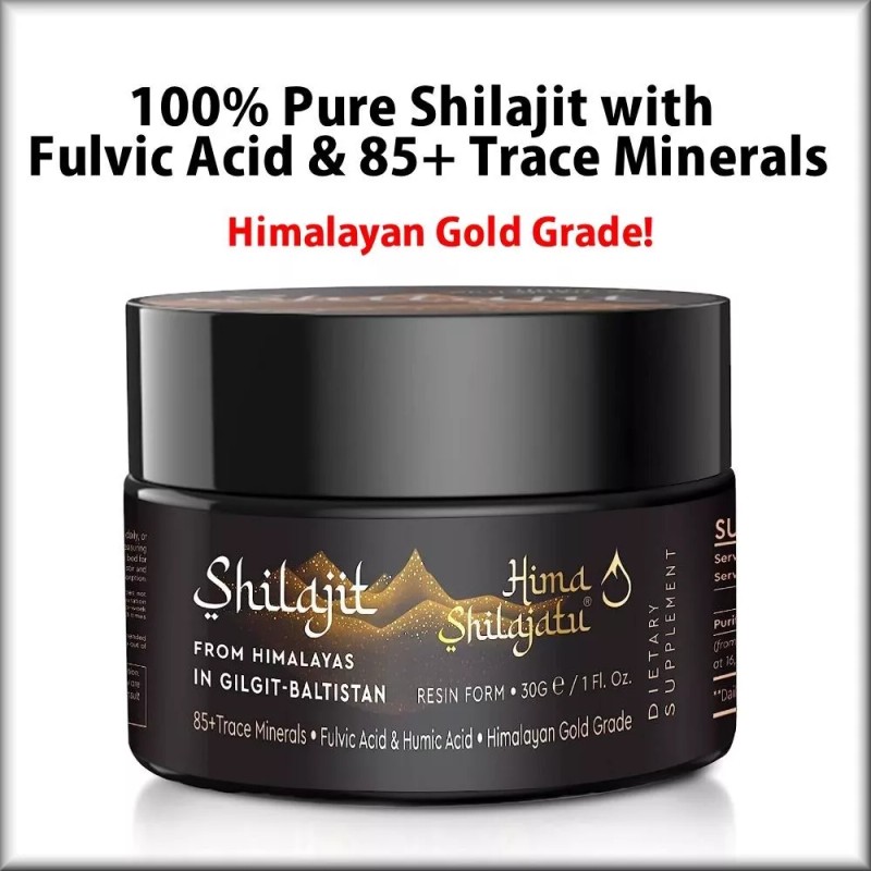 Hima Shilajit Shilajit, 2 PACK, 100% Pure Himalayan Resin+ Fulvic