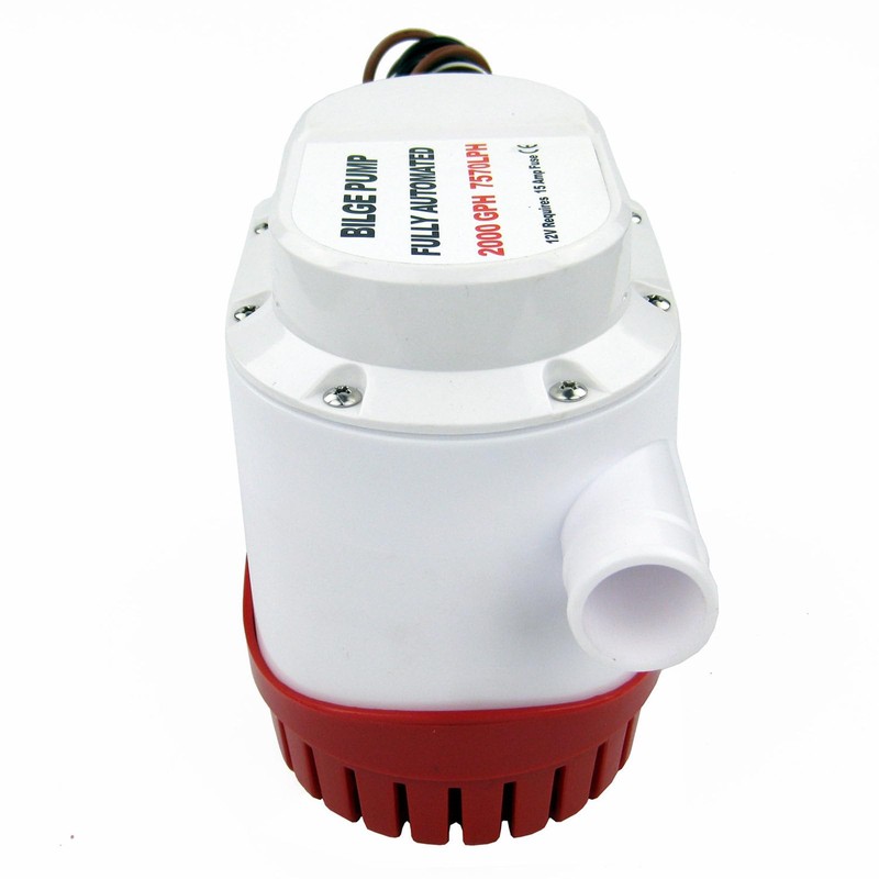 NEWMAIX 12V 2000GPH Automatic Electric Bilge Pump Marine Boat Submersible