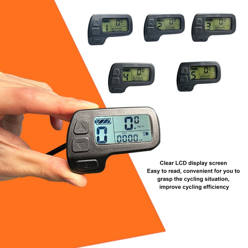 Electric Bicycle LCD Display 24V 36V 48V Universal SM Connector