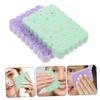 Healeved 4Pcs Household Exfoliating Sponges Compact Face Scrubbers for Convenient