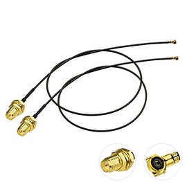 Bingfu U.FL IPX IPEX MHF4 to RP-SMA Female Bulkhead Mount WiFi Antenna Cable 20cm 8 inch 2-Pack for Intel AX200NGW 8265AC 8265NGW 7265AC 9560AC M.2 NGFF Interface Wireless Network Card WiFi Adapter