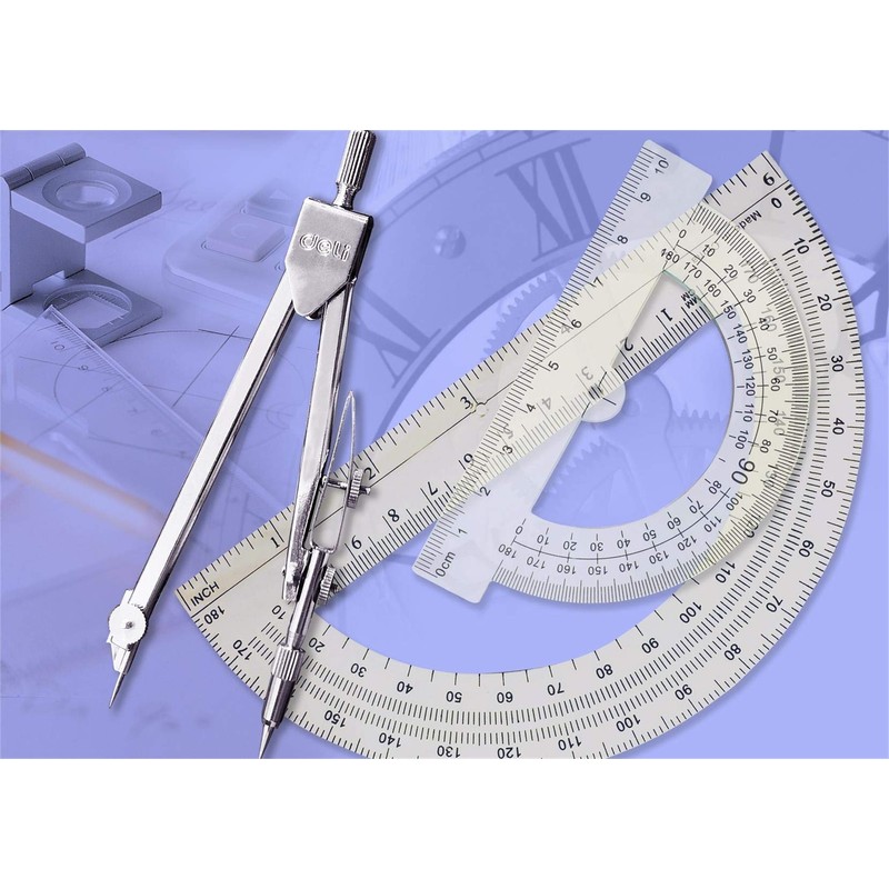 oxe Student Math Geometry Set,Drawing Compass 4 Inch and 6