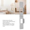 Door Strike Plate Double Holes Steel Reinforced Strong Easy Install