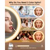 Travel Magnifying Makeup Mirror with Lights, Dual Sided 1X/40X, Foldable