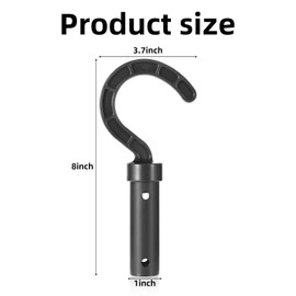 BOXOB 2 Pcs Universal Hooks for Robotic Pool Cleaner, Hook for Vacuum & Robot Compatible with All Cordless, Above Ground & Underwater Pool Vacuums Attaches to Telescopic Poles