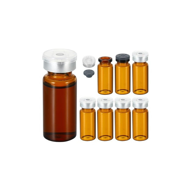YOKIVE 8 Pcs Sample Vials, Lab Empty Vials | Lab