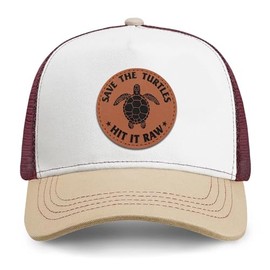 Save Turtle Patch Trucker Hat for Men Women, Fathers Day Birthday Baseball Cap