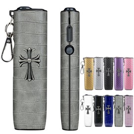 HOREJIA Case Compatible with iluma one Case Compatible with iluma one Case with Key Holder PU Leather Cover for ilma One Neon Shockproof (Case Only) (Gray)