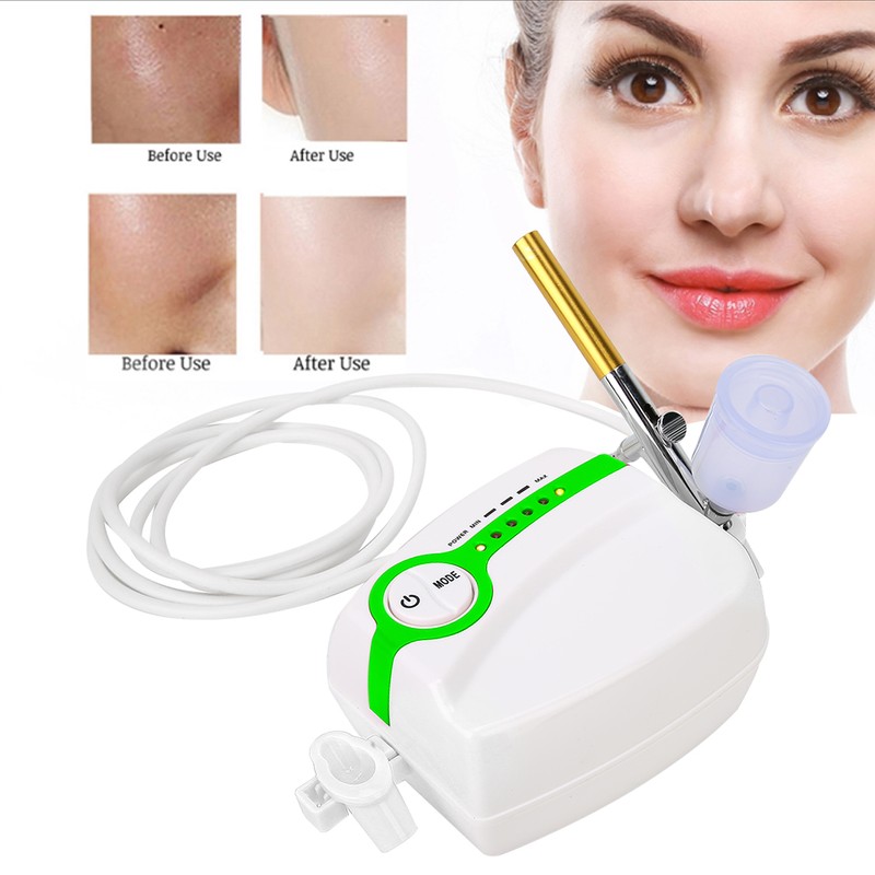 Green Portable Oxygen Injection Machine Airbrush Gun Spray Gun Nail