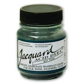 Jacquard Acid Dye for Wool, Silk and Other Protein Fibers, 1/2 Ounce Jar, Concentrated Powder, Teal 631