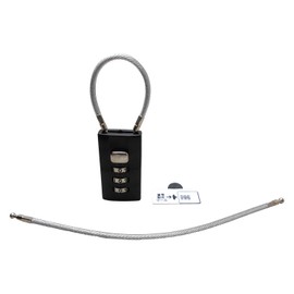 WAKI IB108 Cable Wire Lock 2 Black Variable Number