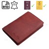 zmoka Travel Document Folder Made of Soft Leather with RFID