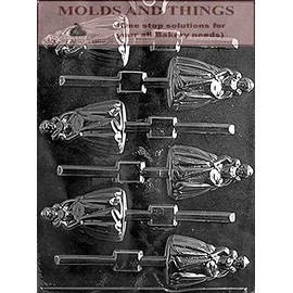 Bridesmaid lolly wedding Chocolate candy mold with molding Instructions - set of 3