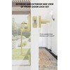 goldenwarm Gold Front Door Handle, Entry Door Handle and Reversible