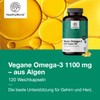 HealthyWorld Vegan Omega-3 1100 mg - Oil from Schizochytrium Algae