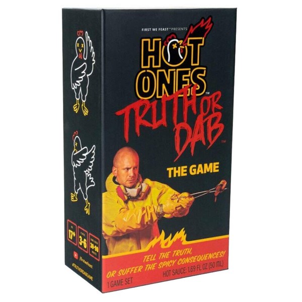 Hot Ones Wilder Games Truth or Dab The Game - Hot Sauce Included (Ages 17+)