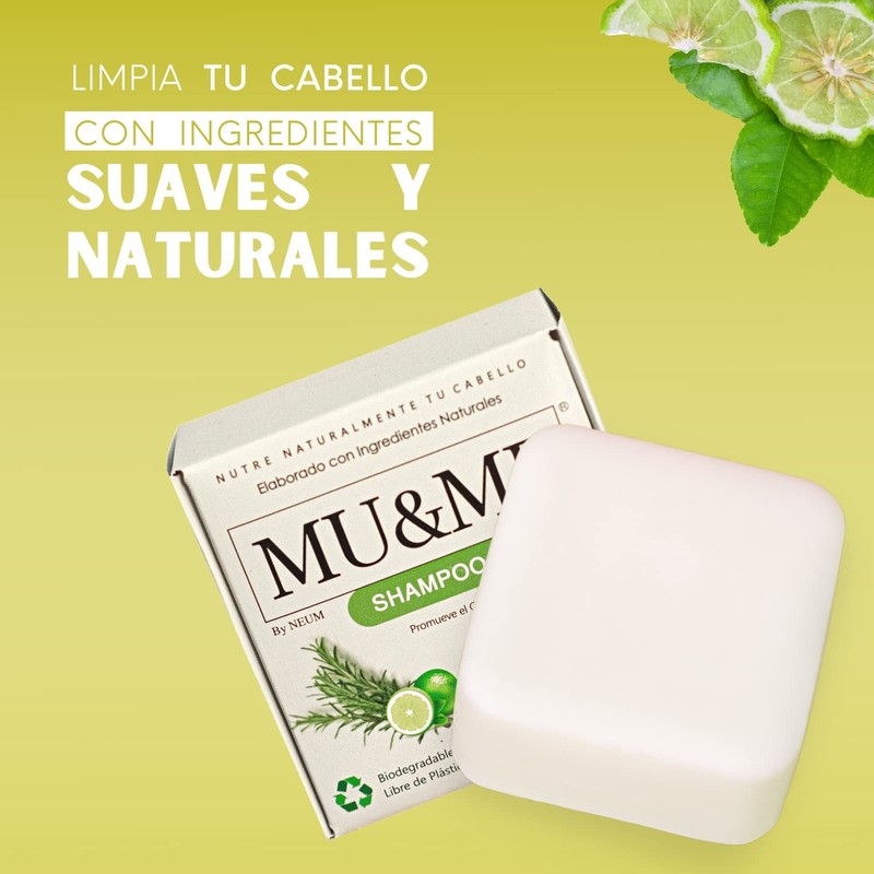 MUYME | Shampoo Sólido Romero & Bergamota 140 gr |