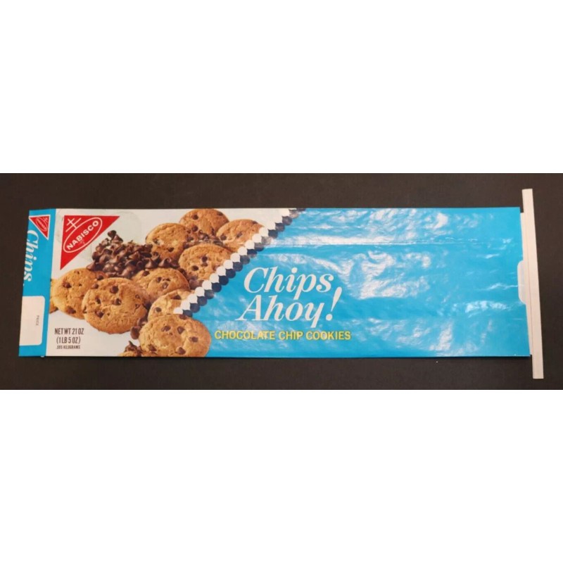 Nabisco VTG 1971 NABISCO CHIPS AHOY NOS PACKAGING Cookie Man