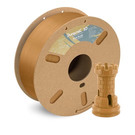 DURAMIC 3D PLA+ Filament 1.75mm 1Kg Light Brown, PLA Plus 3D Printer Filament 1Kg Spool(2.2lbs) PLA Pro Tougher and Stronger, Dimensional Accuracy Probability +/- 0.02mm