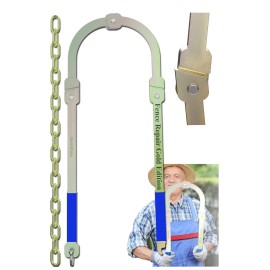 Unbranded Barbed Wire Fence Tool with Rubber Handles - Easy Tightening Solutions