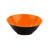 G.E.T. Slanted Angled Salad Bowl,16 Ounce, Black/Orange