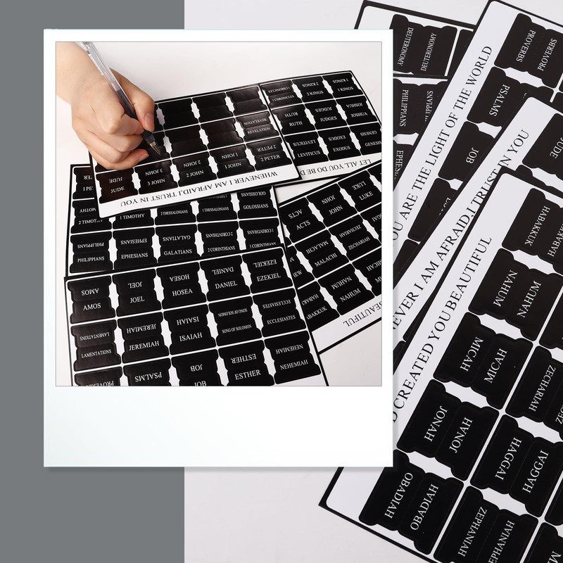 Bible Tabs for Men, 90 Pieces Large Print Small Bible