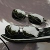 kimorn Polarized Aviator Sunglasses for Men Lightweight Rectangular Metal Frame