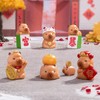 HOMICO Mini Capybara Figurines 7 Pieces New Years Tiny Capybara